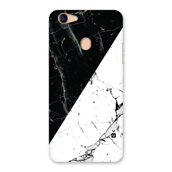 Stylish Diagonal Marble Back Case for Oppo F5 Youth